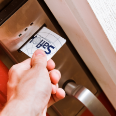 Swiping The Cards In A Key Card Lock