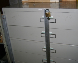 Cabinet lock bar